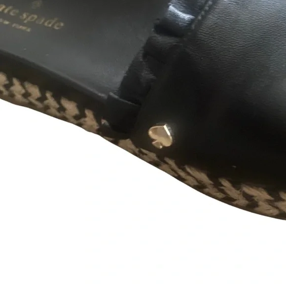 KATE SPADE Black Leather Slide Sandals - Picture 6 of 9
